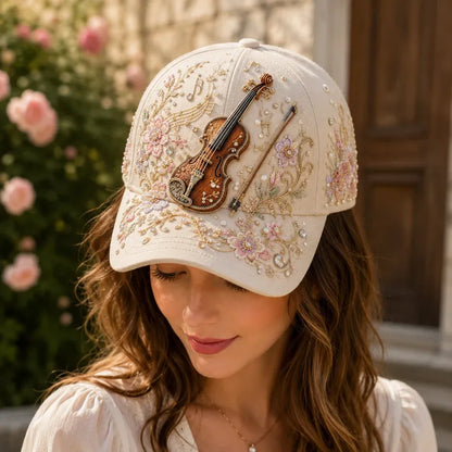Music Theme Embroidered Baseball Cap
