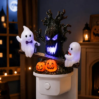 Animated Ghost Seesaw Plug-In Night Light